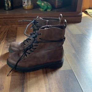 Brown SO boots from Walmart